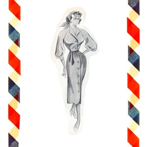 Vintage Sewing Pattern in any size including plus size 1949 PDF Instant Download Pattern no 61