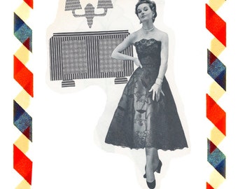 Vintage Sewing Pattern in any size including plus size 1949 PDF Instant Download Pattern no 15