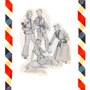Vintage Sewing Pattern in any size including plus size 1949 PDF Instant Download Pattern no 117+118+119+120