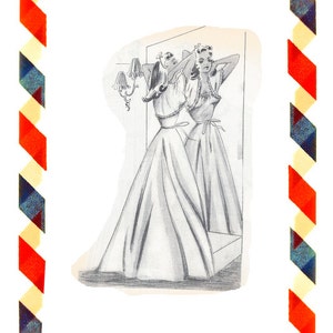 Vintage Sewing Pattern in any size including plus size 1949 PDF Instant Download Pattern no 80