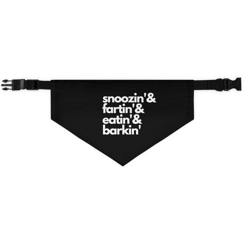 Dog Bandana Pet Collar Snoozin /& Fartin Cute Dog Collar Bandana-Scarf For Boy or Girl Dog Funny Quote