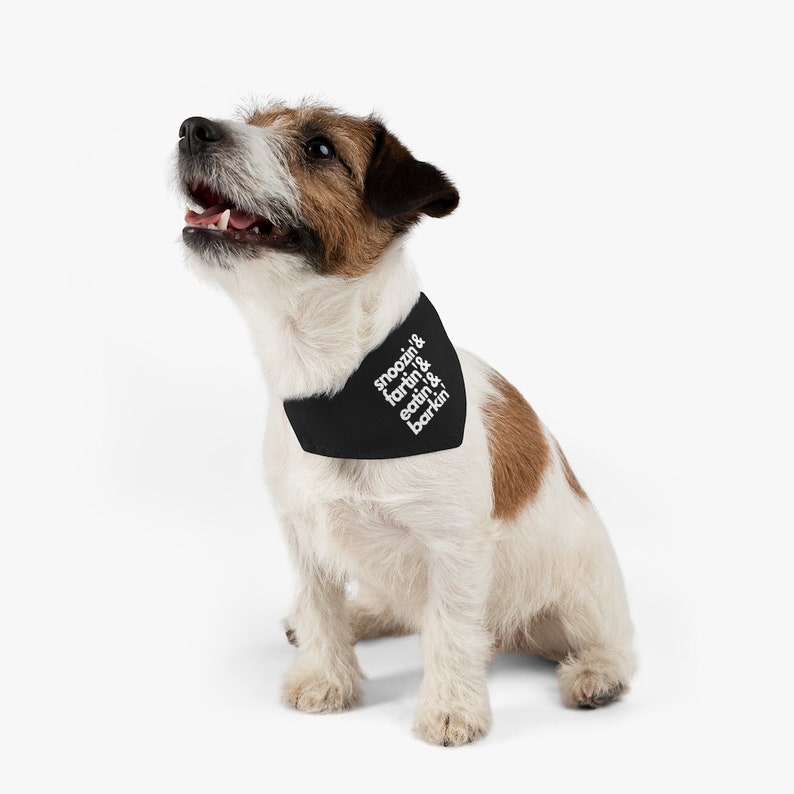 Dog Bandana Pet Collar Snoozin /& Fartin Cute Dog Collar Bandana-Scarf For Boy or Girl Dog Funny Quote