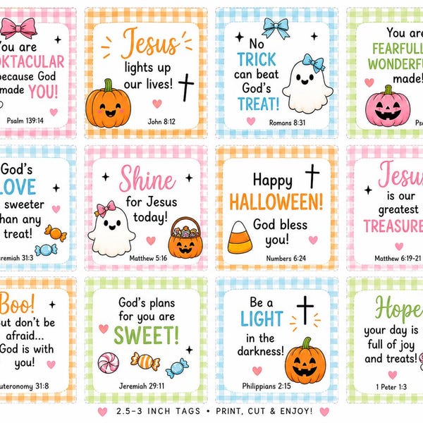 Halloween Crayon Tags - Etsy