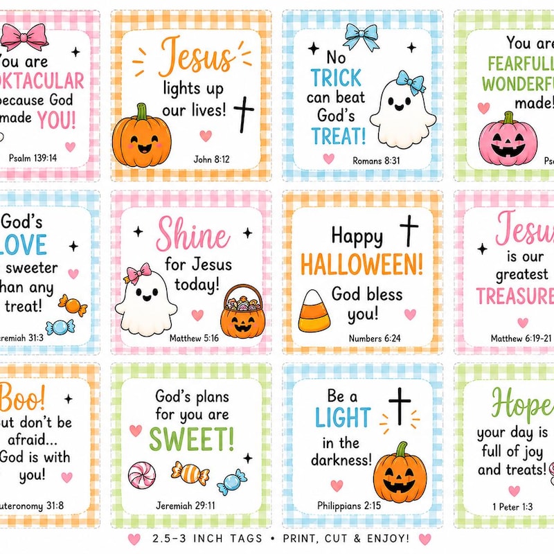 Halloween Crayon Tags - Etsy