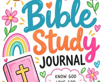 Bibelstudienjournal für Mädchen zum Ausdrucken | 14-seitiges Bibelarbeitsheft (Digitaler Download)