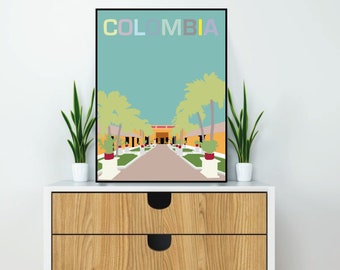 Colombia Art Print | Santa Marta | Wall Art | Travel Poster