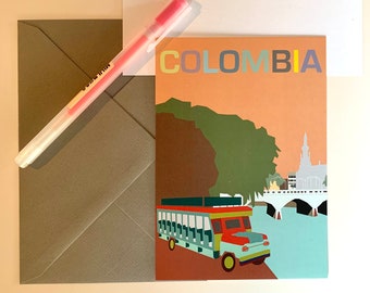 Colombia Postcard | Cali | Cityscape Print