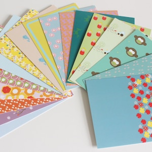 Set of 17 different postcards