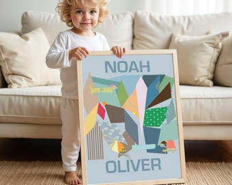 Name Art Print | Custom Made | Digital Purchase | Nursery Wall Art