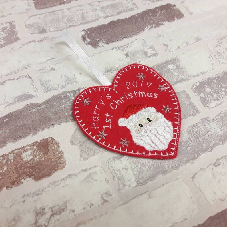 Babies first christmas 1st christmas personalised decoration Etsy