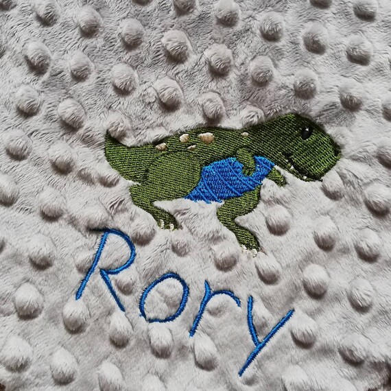 personalised dinosaur blanket