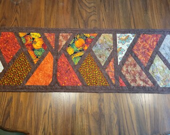 Stained Glass Fall table runner