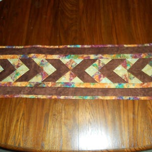 Fall Batik table runner image 2