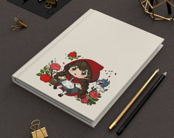 Kawaii Red Riding Hood Hardcover Journal