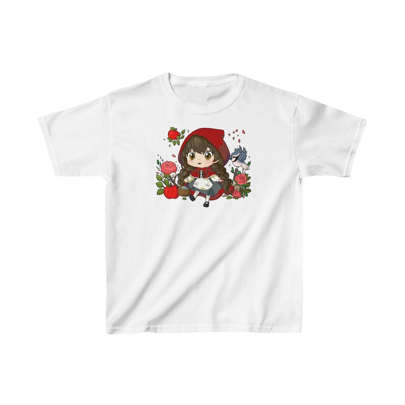 Camiseta infantil linda de Caperucita Roja White