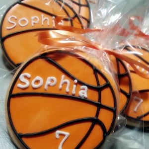 Basketball Sugar Cookie