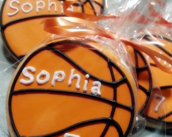 Basketball Sugar Cookie