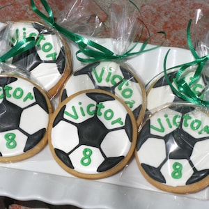 Soccer Ball Sugar Cookies