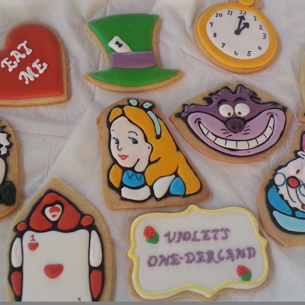 Alice in Wonderland Cookies