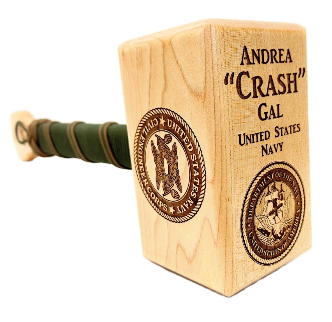 Solid HARDWOOD THOR HAMMER 30 inch customized military Etsy