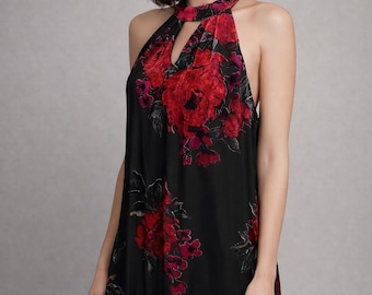 VTG 90s Betsey Johnson New York Fairy Silk Rose Midi Dress Asymmetrical Hem - Etsy VTG 90s Betsey Johnson New York Fairy Silk Rose Midi Dress Asymmetrical Hem - Etsy
