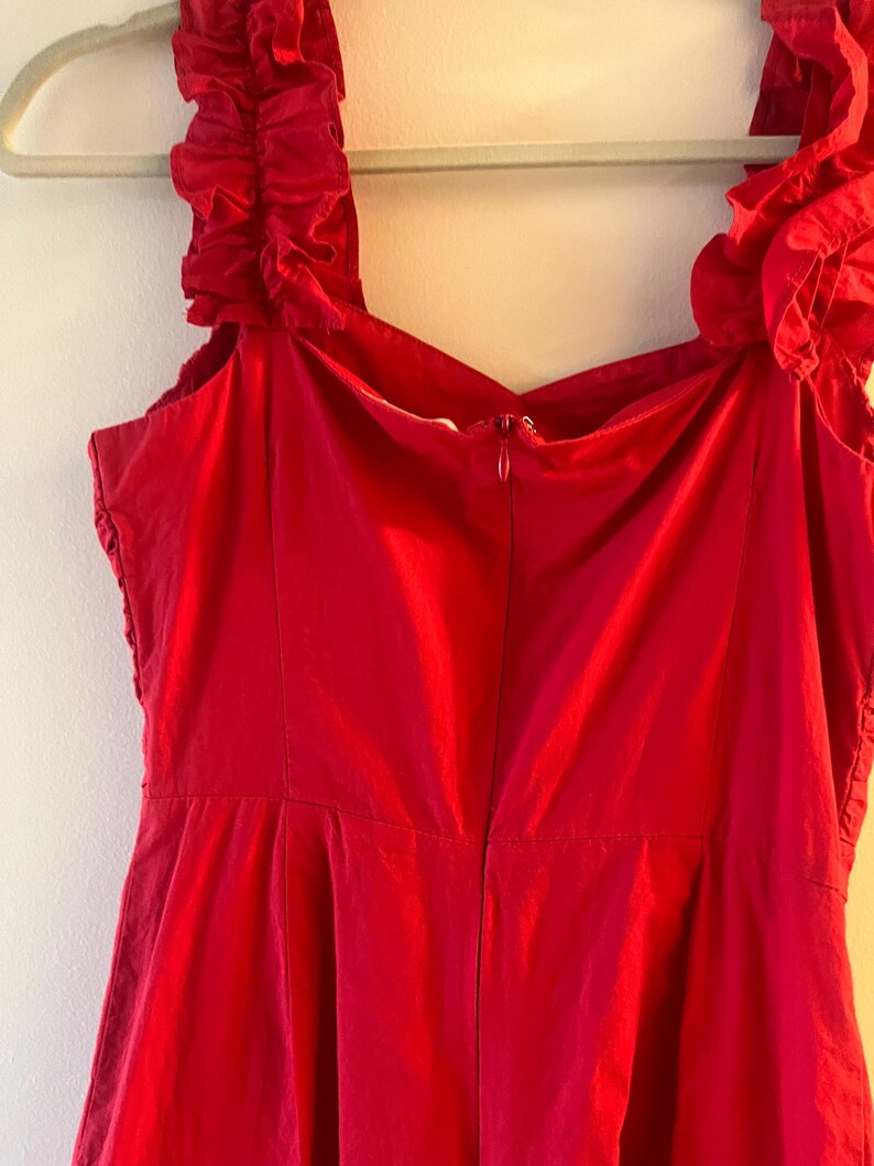 Red Ruffle Romper – Urban Outfitters Festive Jumpsuit/devil costume – Size XS bild 13