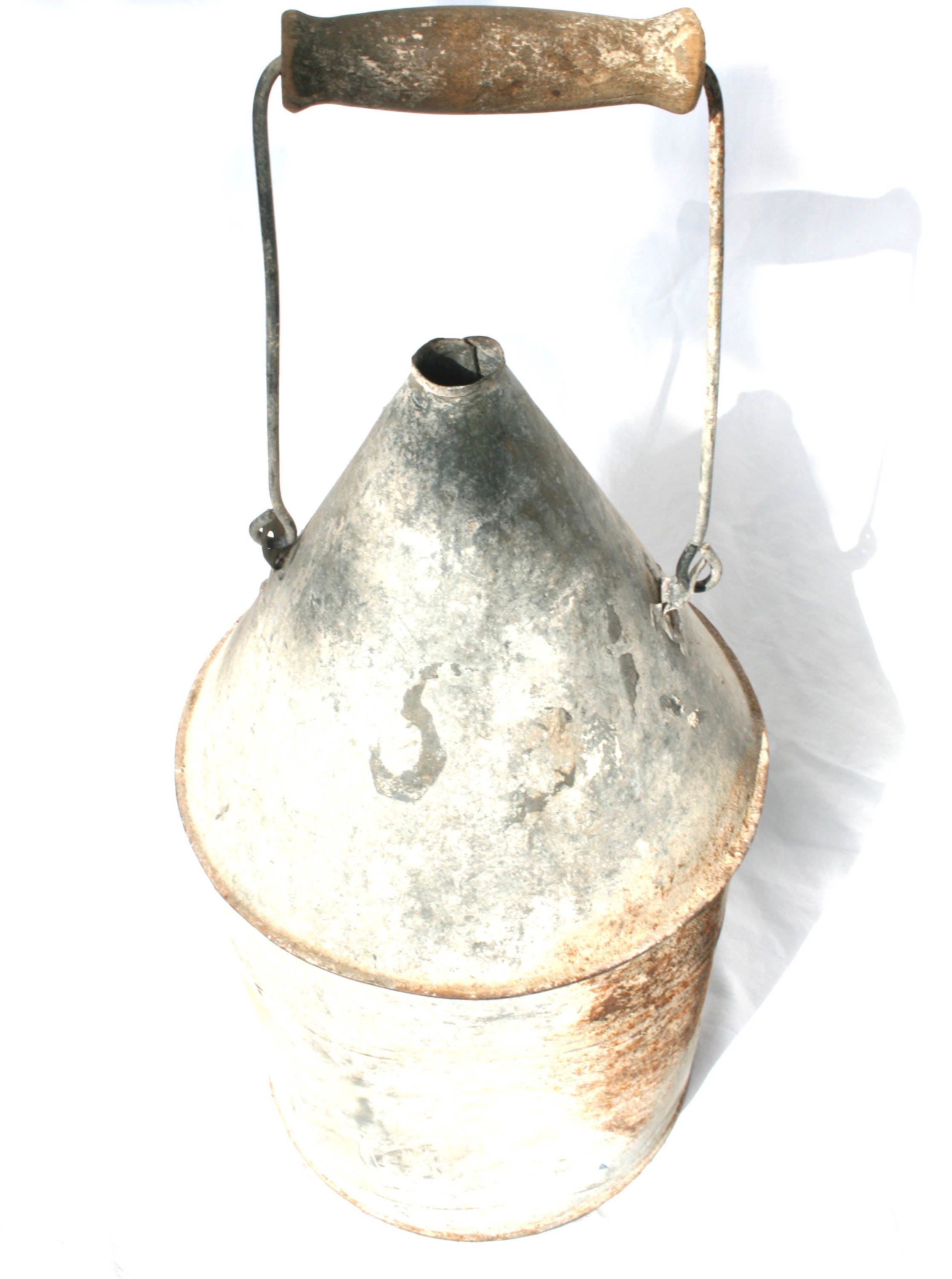 Galvanized Bucket Zinc Metal Can Outdoor Planter Herb Garden Etsy