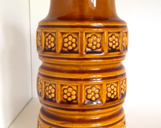 Vintage West German Pottery Vase Mid Century Modern Scheurich Etsy UK