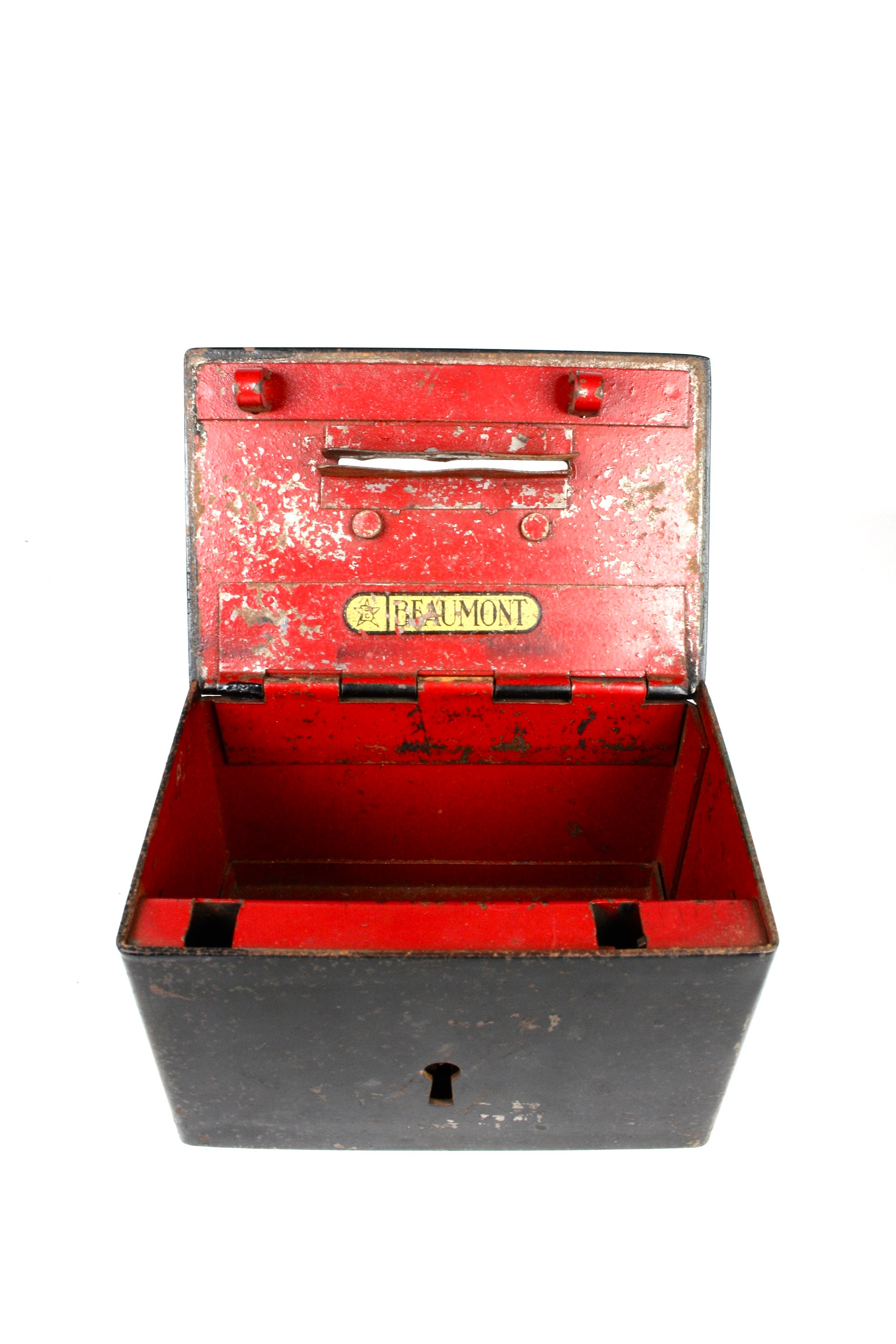 Black Metal Money Box with Lock Small Cash Box with Key Etsy