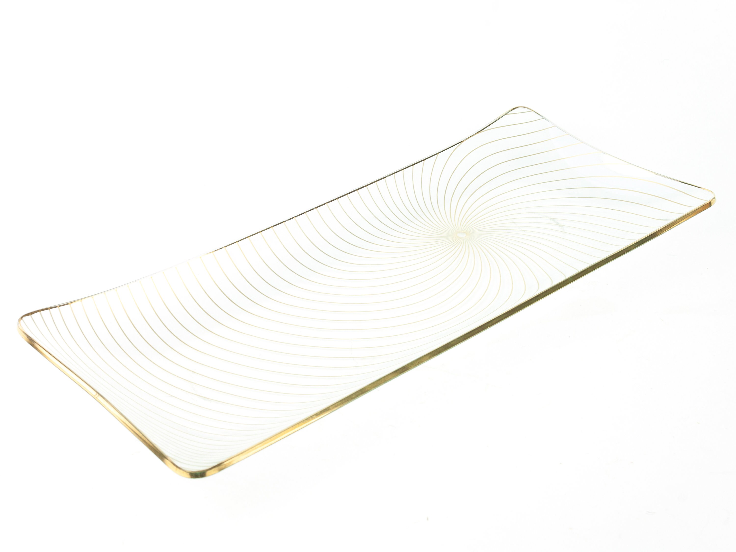 Glass Serving Dish Rectangular Platter Rectangular Dish Mid Etsy