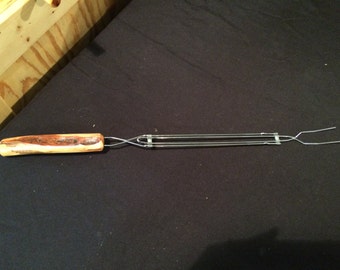 Hotdog / Marshmallow Extendable Roasting Fork with a Diamond Willow handle is an one of a kind, unique Christmas gift!