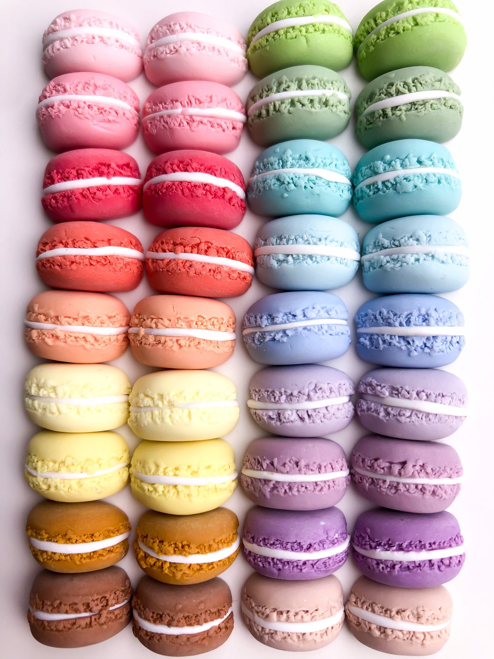 Macaron Stud Earrings Macarons Earring Polymer Clay Etsy