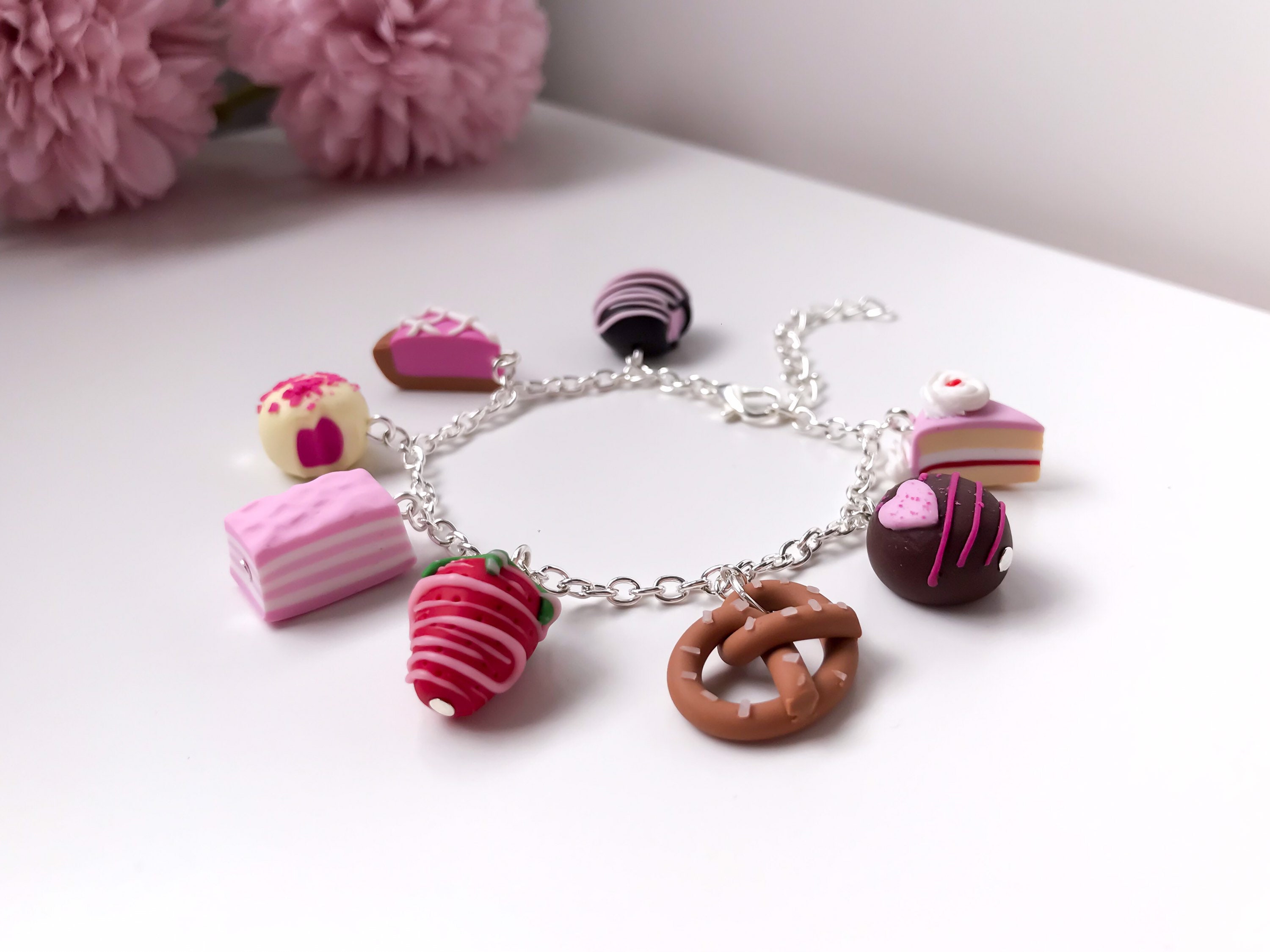 DIY CANDY JEWELRY-candy bracelet-earings and ring-Polymer Clay