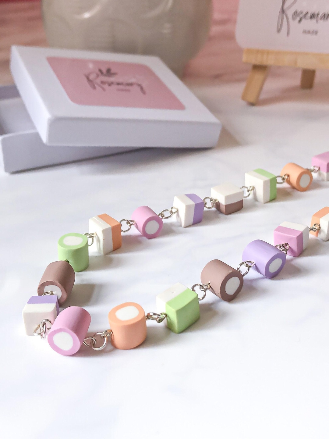 Candy Necklace- Pastel Pearl