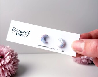 Boucles d'oreilles lune rêveuses