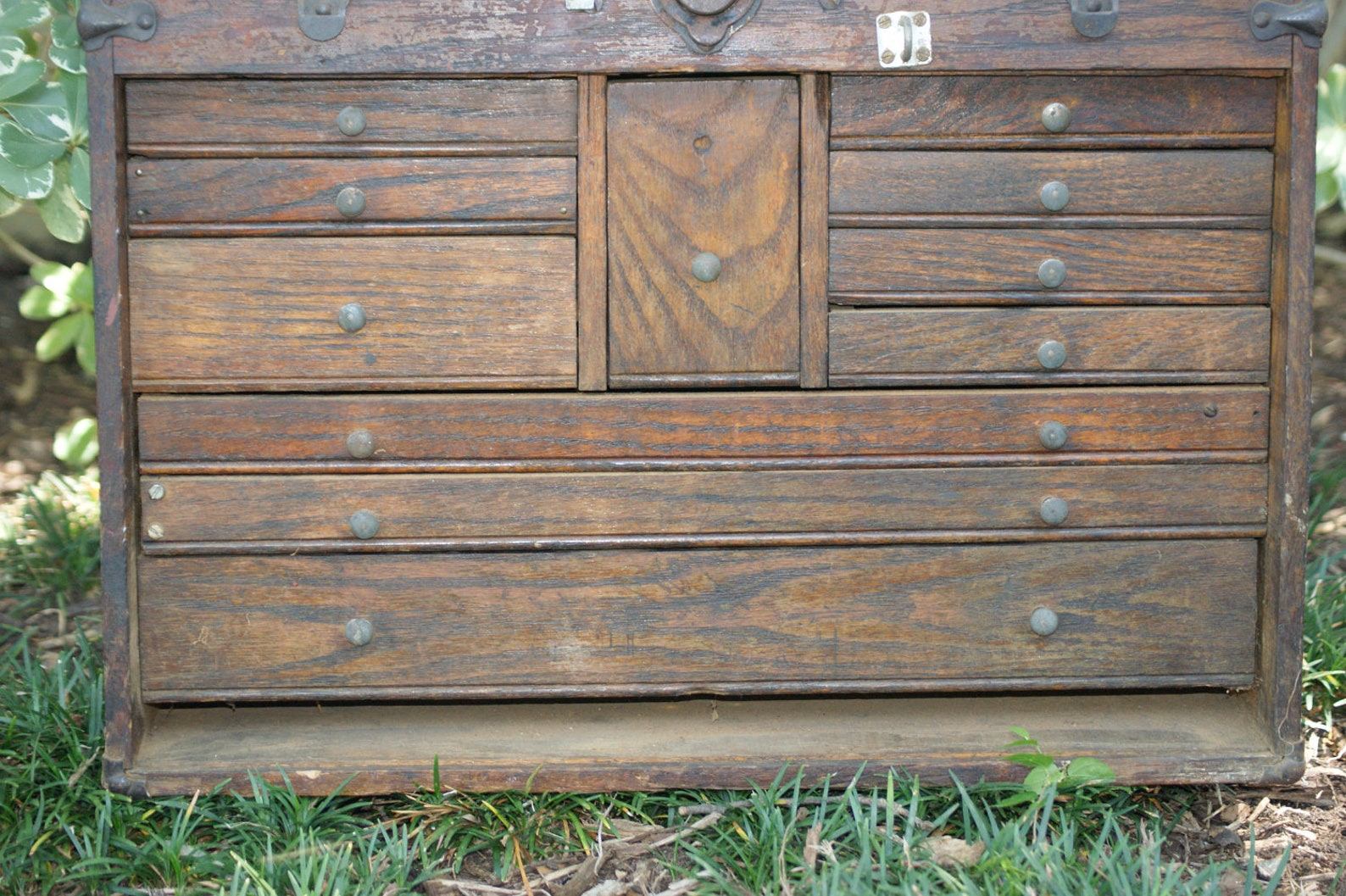 Vintage Machinist Wooden Tool Chest Antique Jewelry Chest Etsy