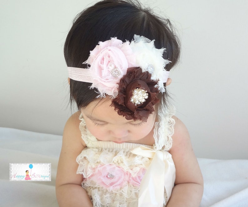 Birthday outfit wedding flower girl Romper Vintage Ivory Cream Lace Petti Romper baptism 3pcs Romper set baby gift baby girls romper
