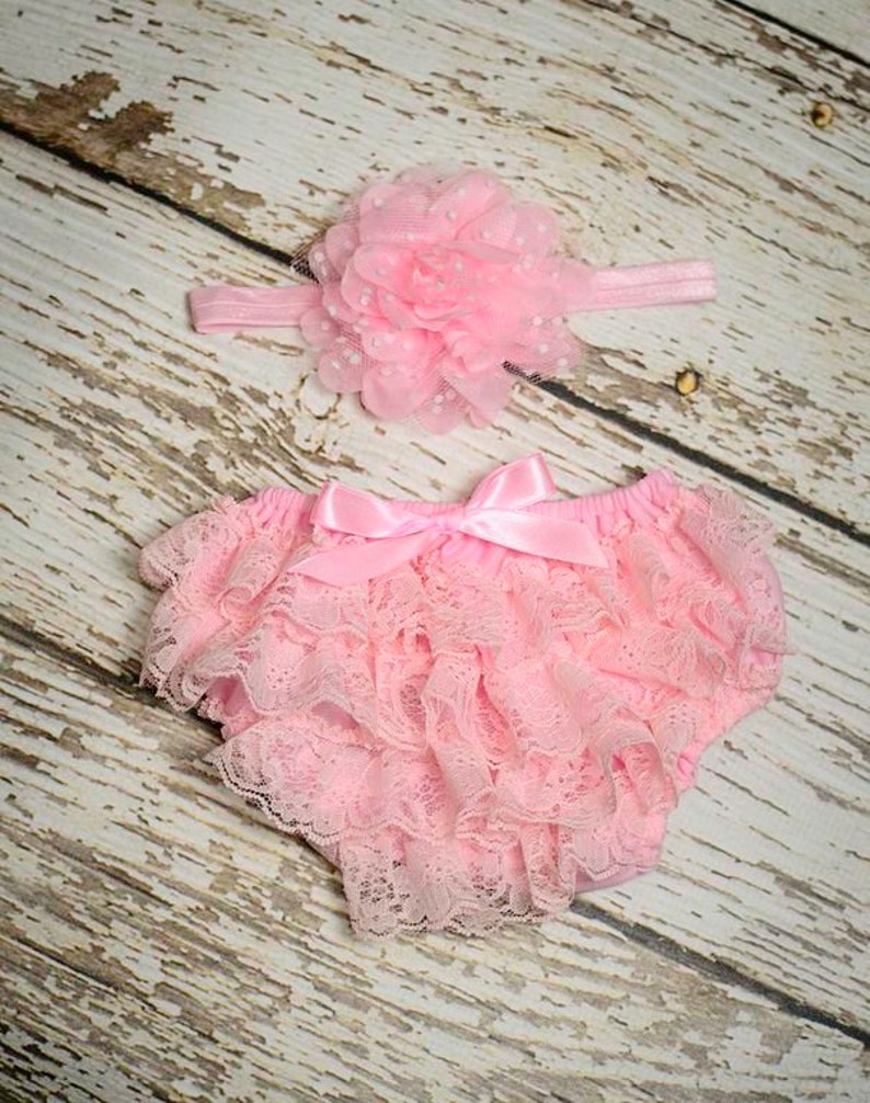 2pcs baby Bloomer set Baby Pink Bloomer Cake smash outfit Etsy