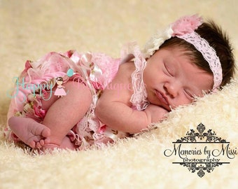 baby girl coming home outfit,Pink Dusty Roses Lace Romper set,newborn romper,1st Birthday outfit,baby gifts,Going home outfit,PInk romper