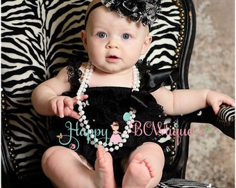 baby girl black romper