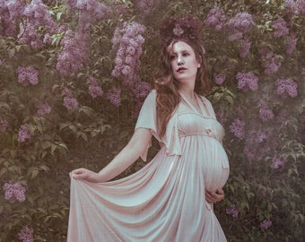 Maternity-Weddingdress /// Plus Size Dress "Skogsraet" by ROHMY Couture /// Floor-length Evening Gown /// Sirens Collection