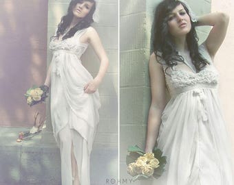 Weddingdress "Leda", ROHMY Gold Label /// White Bridal Gown /// Summerdress /// Sirens Collection
