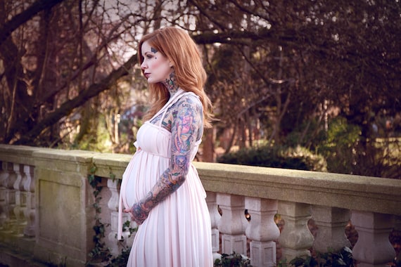 Maternity Dress Handmade (Wedding-) Dress Skogsraet, ROHMY Gold Label Floor-Length Evening Gown Sirens Collection