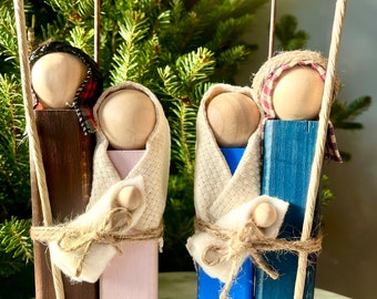 Wooden Nativity/Holy Family