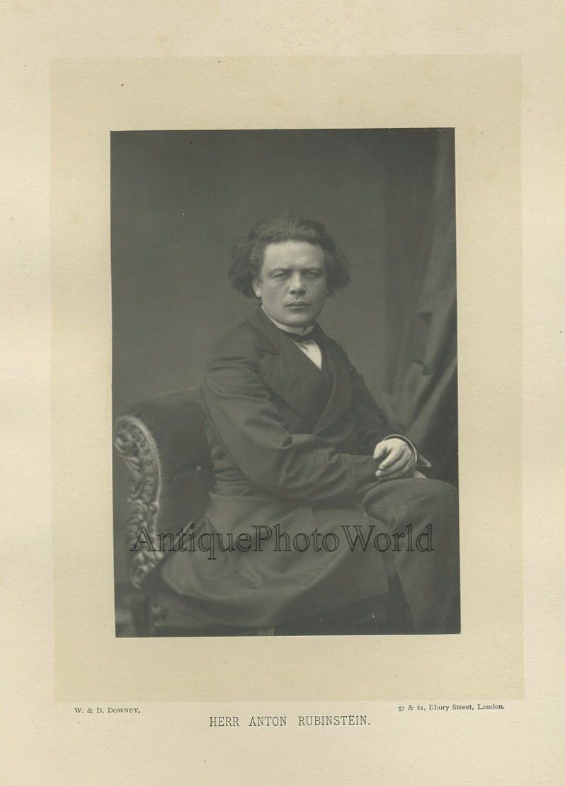 Anton Rubinstein Pianist Composer Antique Art Photo Etsy