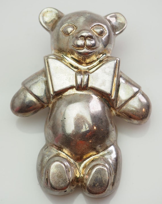 Joanie Nelkin Dressed Teddy Bear Toy Sterling Silver Belt - Etsy