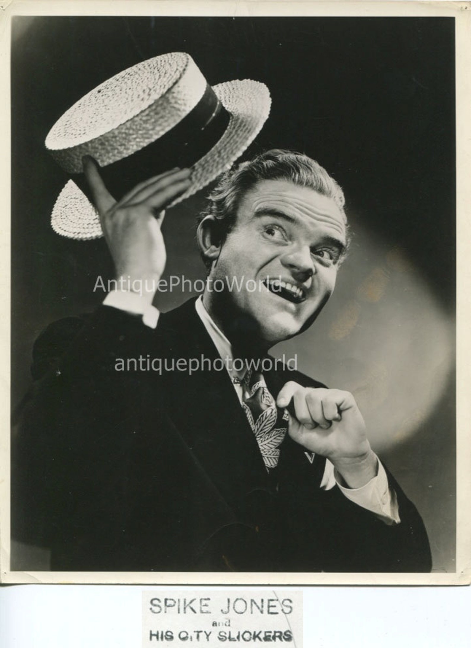 Spike Jones Musician Singer Comedian Vintage Photo Etsy