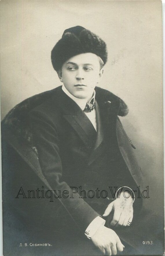 Leonid Sobinov Handsome Russian Opera Singer Antique Photo | Etsy