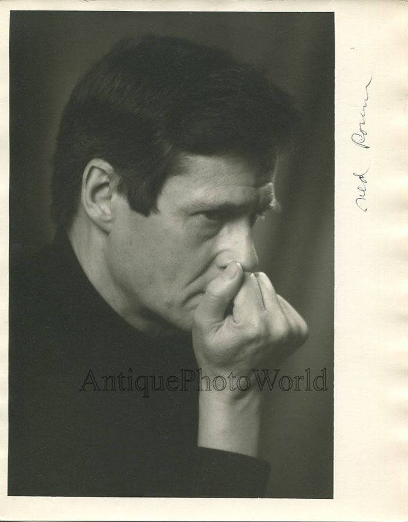 Ned Rorem Writer Composer Vintage Art Portrait Photo Pach Etsy