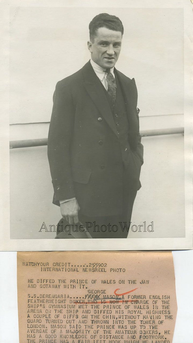 George Boxer lightweight boxer UK antique sport photo